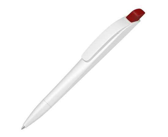 Ручка шариковая пластиковая Stream, 187902.01, Цвет: красный,белый