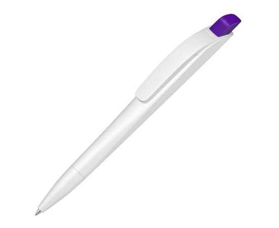 Ручка шариковая пластиковая Stream, 187902.14, Цвет: фиолетовый,белый