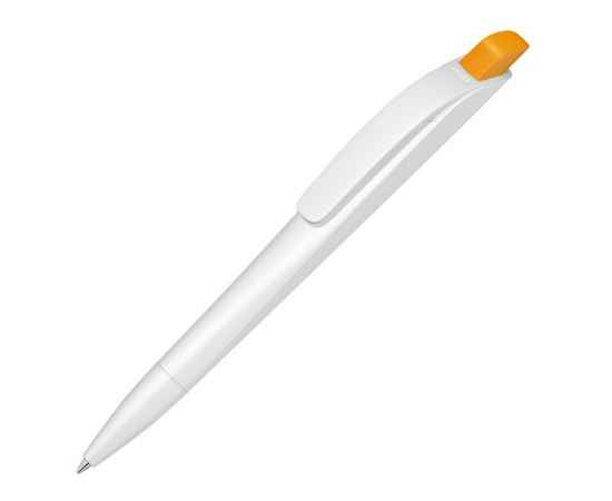 Ручка шариковая пластиковая Stream, 187902.28, Цвет: оранжевый,белый