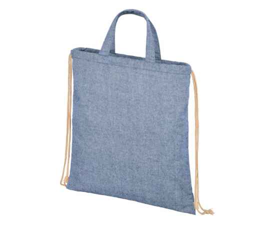 Сумка-рюкзак Pheebs из переработанного хлопка, 210 г/м², 12046050, Цвет: синий