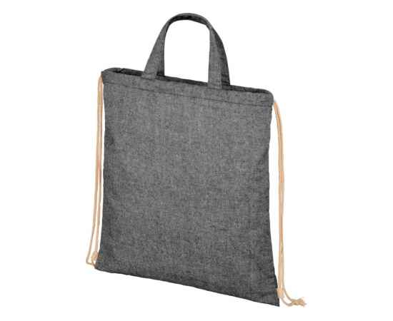 Сумка-рюкзак Pheebs из переработанного хлопка, 210 г/м², 12046090, Цвет: черный