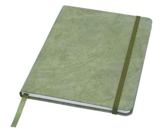 Блокнот A5 Breccia с листами из каменной бумаги, 10774161, Цвет: зеленый