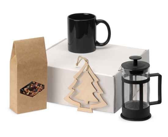 Подарочный набор с чаем, кружкой и френч-прессом Чаепитие, 700411NY.07, Цвет: черный,прозрачный, Объем: 320 мл, 350