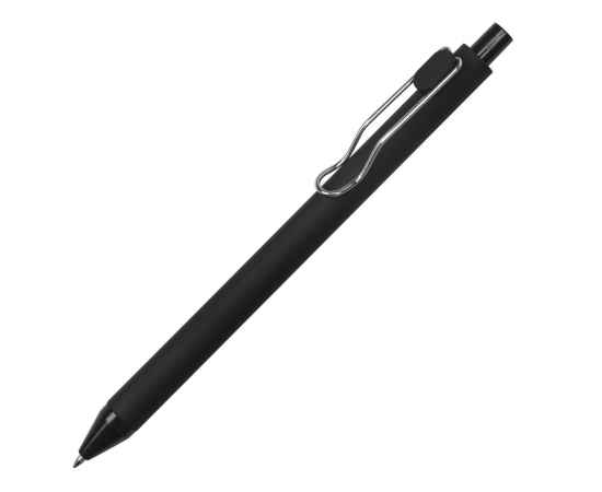 Ручка пластиковая шариковая Clip, софт-тач, 13187.07, Цвет: черный