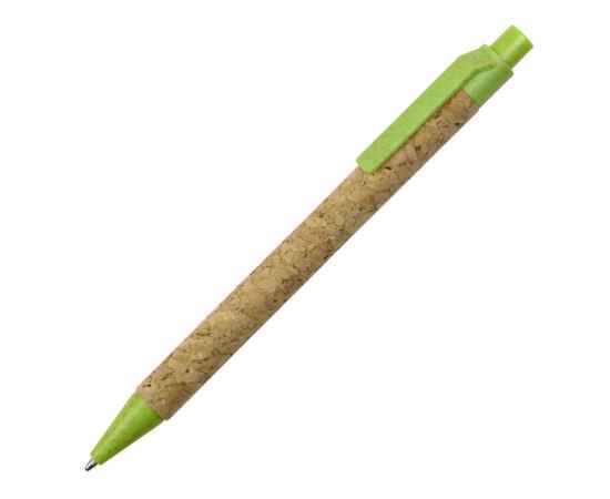Ручка из пробки и переработанной пшеницы шариковая Evora, 11576.03, Цвет: коричневый,зеленый