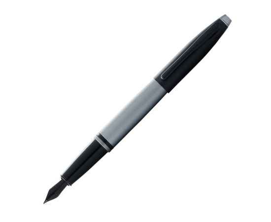 Ручка перьевая Calais Matte Gray and Black Lacquer, перо F, 421344