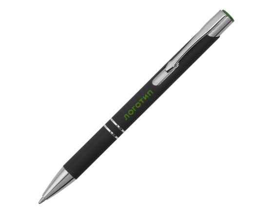 Ручка металлическая шариковая Legend Mirror Gum soft-touch, 11579.03, Цвет: черный,зеленый
