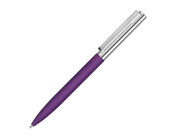 Ручка металлическая шариковая Bright GUM soft-touch с зеркальной гравировкой, 188020.14, Цвет: фиолетовый