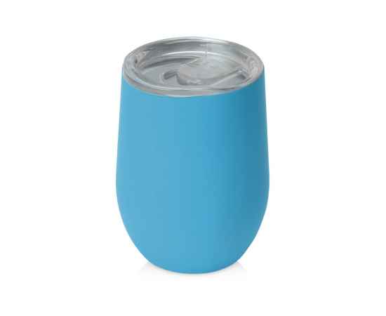 Вакуумная термокружка Sense Gum, soft-touch, 827413, Цвет: голубой, Объем: 370
