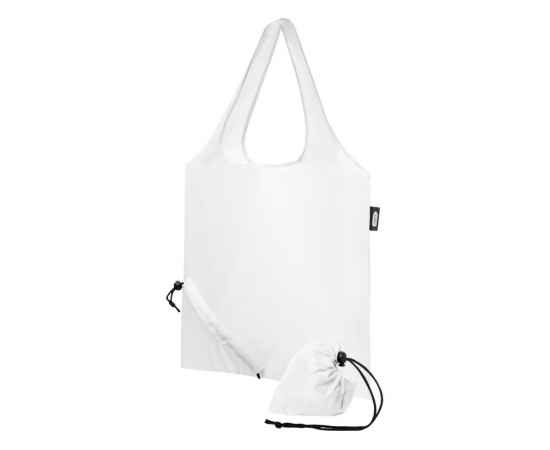 Складная эко-сумка Sabia из вторичного ПЭТ, 12054101, Цвет: белый