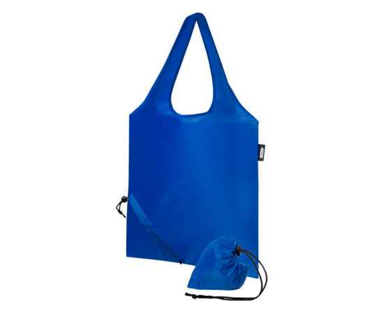 Складная эко-сумка Sabia из вторичного ПЭТ, 12054153, Цвет: ярко-синий