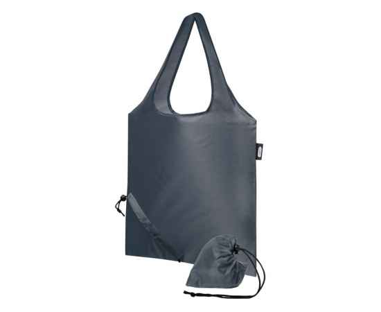 Складная эко-сумка Sabia из вторичного ПЭТ, 12054184, Цвет: угольный