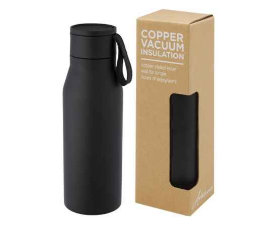 Термобутылка Ljungan с медной вакуумной изоляцией, 10066890, Цвет: черный, Объем: 500