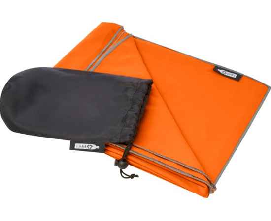 Сверхлегкое быстросохнущее полотенце Pieter из переработанного РЕТ-пластика, 12701231, Цвет: оранжевый