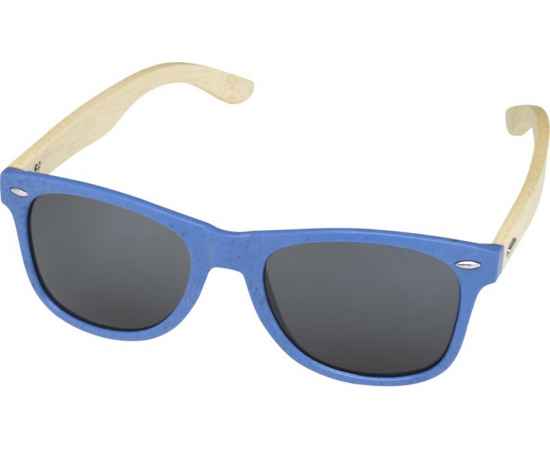 Солнцезащитные очки Sun Ray с бамбуковой оправой, 12700552, Цвет: синий