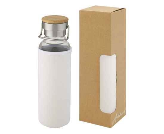 Стеклянная бутылка Thor с неопреновым чехлом, 10069601, Цвет: белый, Объем: 660