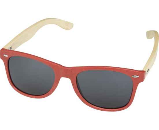 Солнцезащитные очки Sun Ray с бамбуковой оправой, 12700521, Цвет: красный