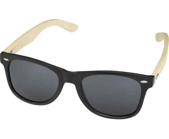 Солнцезащитные очки Sun Ray с бамбуковой оправой, 12700590, Цвет: черный