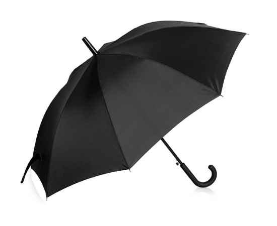 Зонт-трость Reviver  с куполом из переработанного пластика, 906607, Цвет: черный