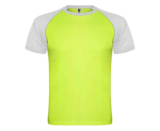Спортивная футболка Indianapolis мужская, S, 665022201S, Цвет: белый,неоновый зеленый, Размер: S
