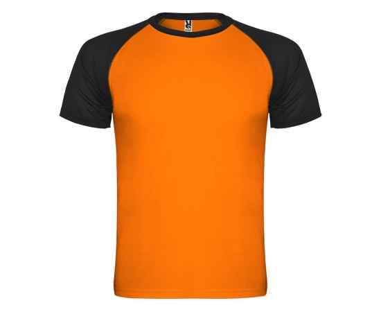 Спортивная футболка Indianapolis детская, 8, 6650222302.8, Цвет: черный,неоновый оранжевый, Размер: 8