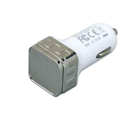 Квадратная автомобильная зарядка на 2 USB-порта, 6024.00