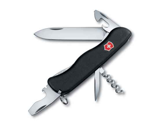 Нож перочинный Picknicker, 111 мм, 11 функций, 601157, Цвет: черный
