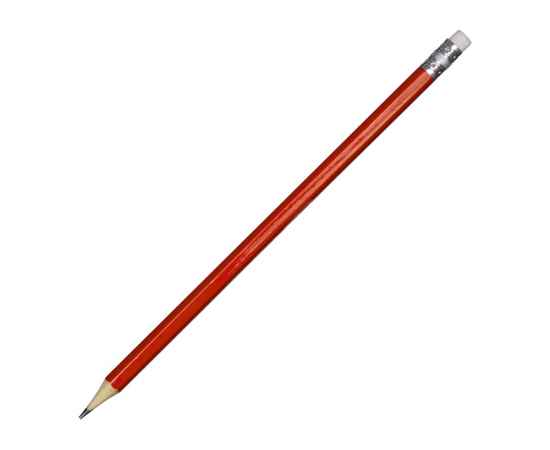 Шестигранный карандаш с ластиком Presto, 14003.01, Цвет: красный