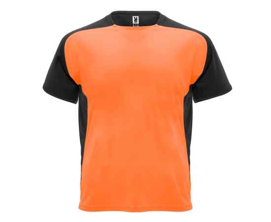 Спортивная футболка Bugatti мужская, M, 6399CA22302M, Цвет: черный,неоновый оранжевый, Размер: M