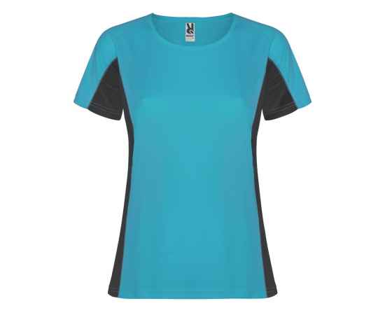 Спортивная футболка Shanghai женская, S, 6648CA1246S, Цвет: бирюзовый,графит, Размер: S