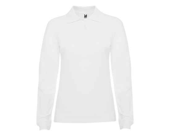 Рубашка поло Estrella женская с длинным рукавом, S, 6636PO01S, Цвет: белый, Размер: S