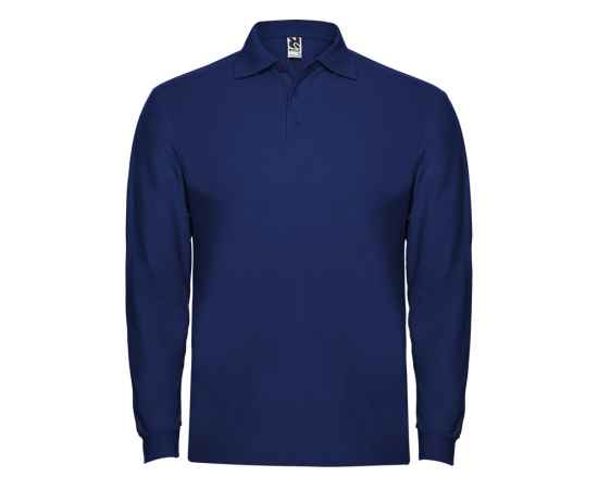 Рубашка поло Estrella мужская с длинным рукавом, S, 6635PO05S, Цвет: синий, Размер: S
