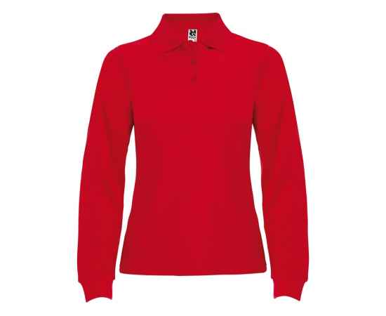 Рубашка поло Estrella женская с длинным рукавом, S, 6636PO60S, Цвет: красный, Размер: S