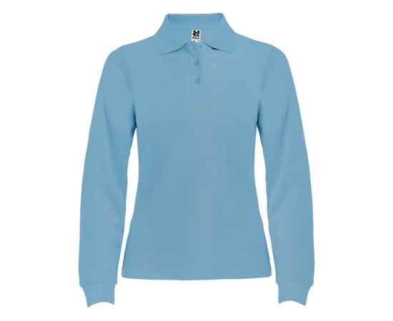 Рубашка поло Estrella женская с длинным рукавом, S, 6636PO10S, Цвет: небесно-голубой, Размер: S