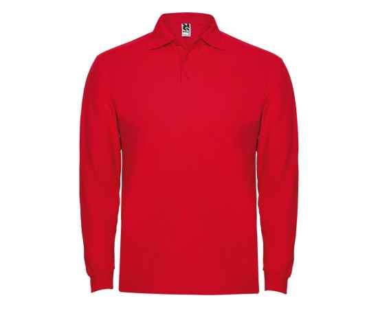 Рубашка поло Estrella мужская с длинным рукавом, S, 6635PO60S, Цвет: красный, Размер: S