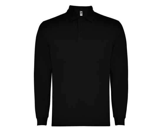 Рубашка поло Carpe мужская с длинным рукавом, S, 5009PO02S, Цвет: черный, Размер: S