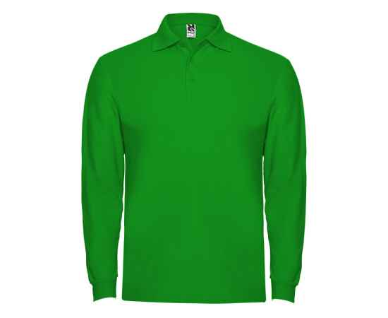 Рубашка поло Estrella мужская с длинным рукавом, S, 6635PO83S, Цвет: зеленый, Размер: S