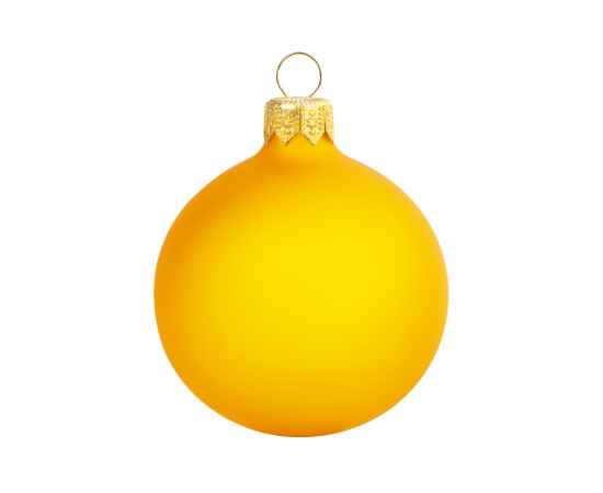 Стеклянный шар на елку Fairy tale Opal, 6 см, 213025, Цвет: желтый
