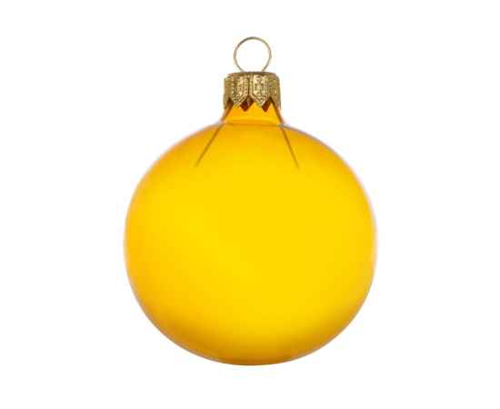 Стеклянный шар на елку Fairy tale, 6 см, 213024, Цвет: желтый