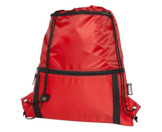 Изолированная сумка со шнурком Adventure из переработанных материалов, 12064721, Цвет: красный