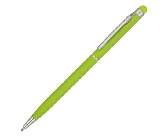 Ручка-стилус металлическая шариковая Jucy Soft soft-touch, 18570.03p, Цвет: зеленое яблоко