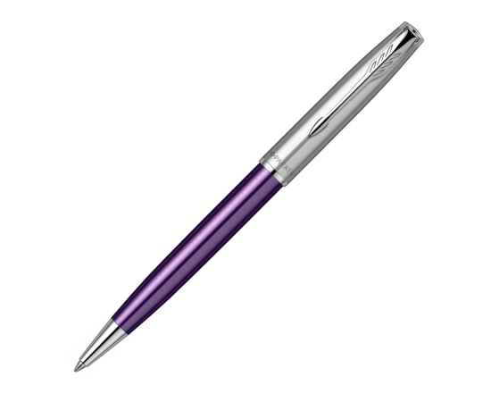 Ручка шариковая Parker Sonnet Essentials Violet SB Steel CT, 2169369, Цвет: фиолетовый,серебристый