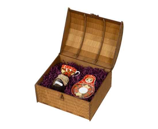 Подарочный набор: чайная пара, варенье из сосновых шишек, 94818