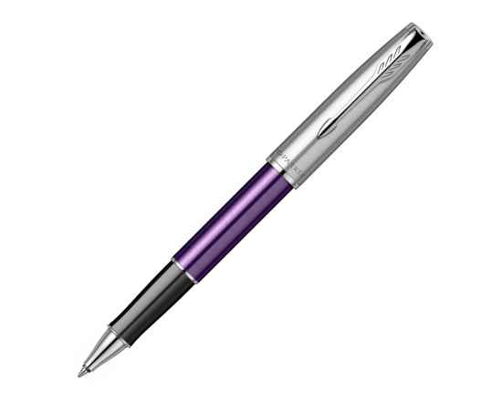 Ручка-роллер Parker Sonnet Essentials Violet SB Steel CT, 2169368, Цвет: фиолетовый,серебристый