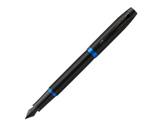 Ручка перьевая Parker IM Vibrant Rings Flame Blue, 2172858, Цвет: черный,синий