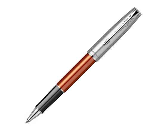 Ручка-роллер Parker Sonnet Essentials Orange SB Steel CT, 2169230, Цвет: оранжевый,серебристый