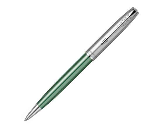 Ручка шариковая Parker Sonnet Essentials Green SB Steel CT, 2169365, Цвет: зеленый,серебристый