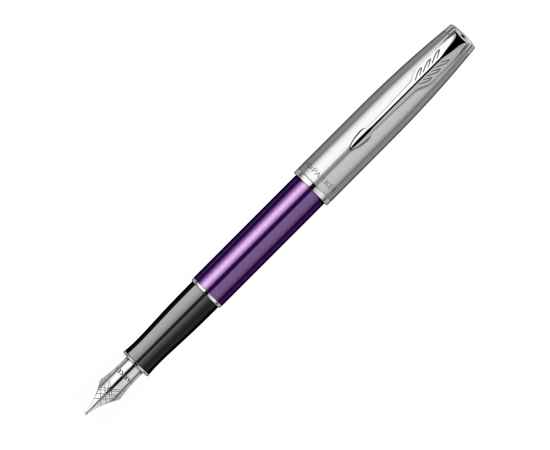 Ручка перьевая Parker Sonnet Essentials Violet SB Steel CT, 2169366, Цвет: фиолетовый,серебристый