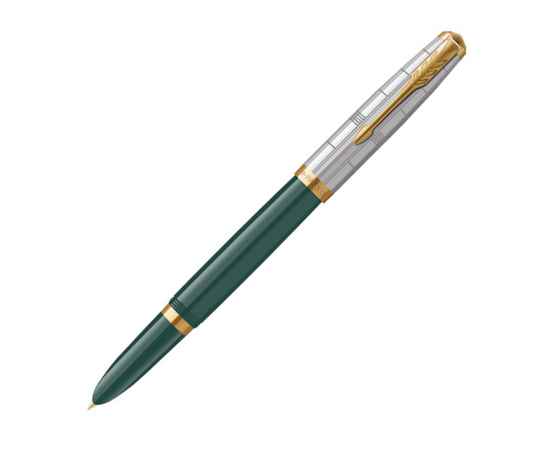 Ручка перьевая Parker 51 Premium, F, 2169074, Цвет: золотистый,зеленый,серебристый
