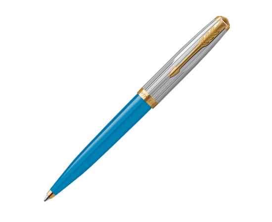 Ручка шариковая Parker 51 Premium, 2169080, Цвет: голубой,золотистый,серебристый